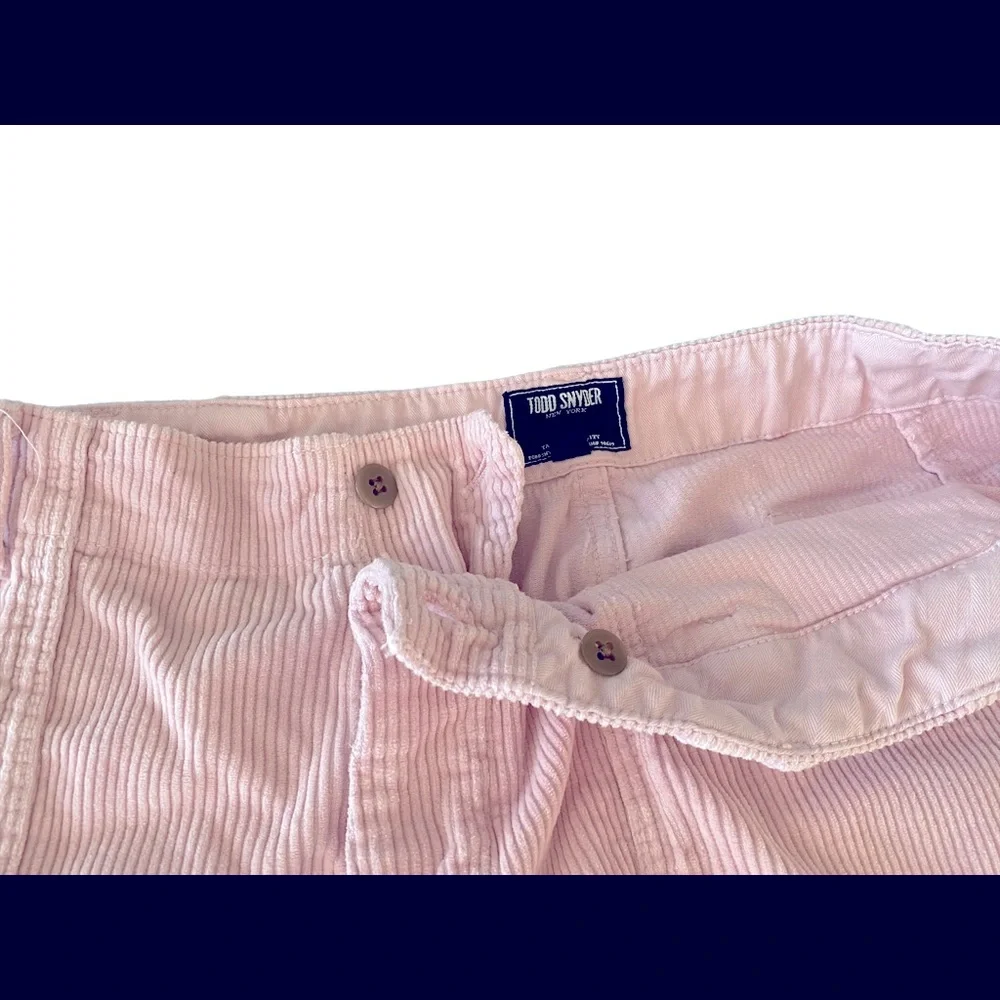Todd Snyder Corduroy Flat Front Camp Shorts - Picture 2 of 3